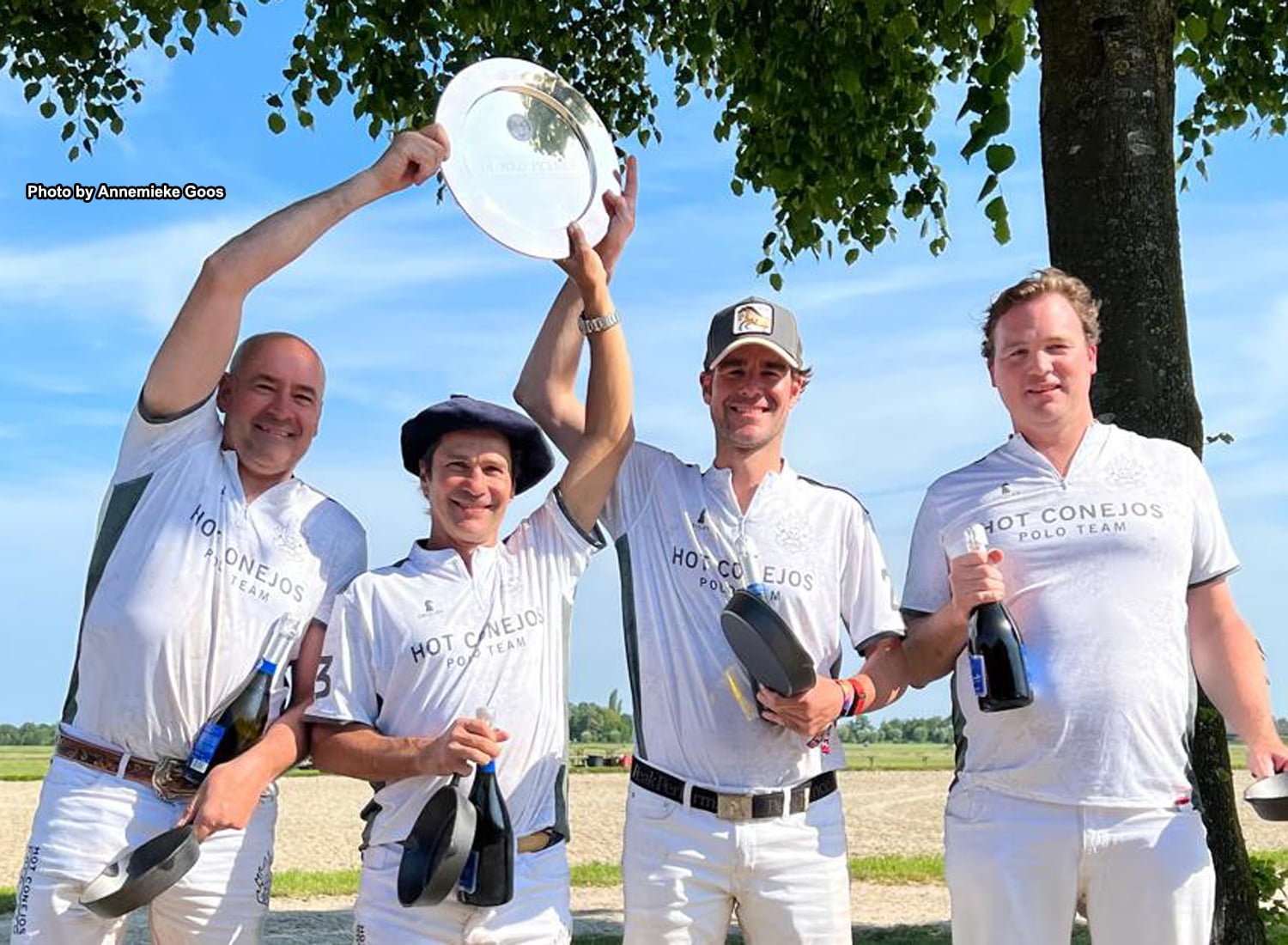 PoloPicknick_Winners_2023_2 The HOT CONEJOS polo team wins the POLO PICKNICK 2023 ! Congratulations Gery de Cloedt, Marcos Riglos, Pablo van den Brink and Willem Immink.