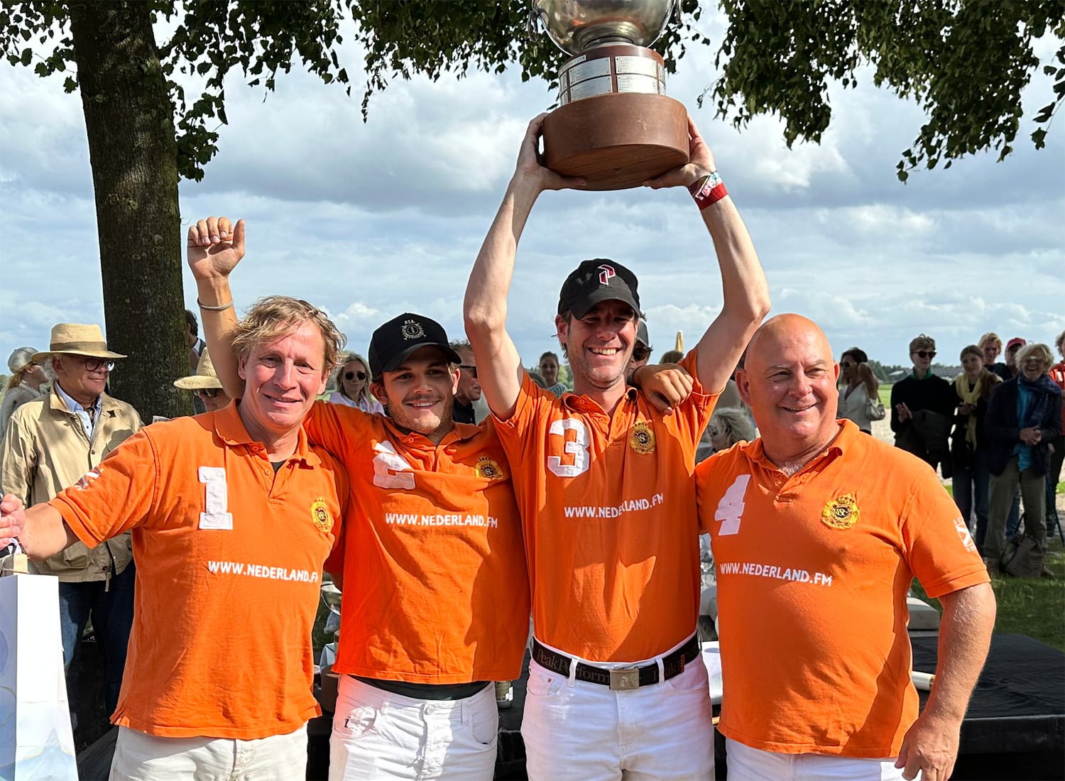 NKPolo_winners_2023 NEDERLAND.FM poloteam wins the NK POLO 2023 ! Congratulations Jim Souren, Raja Venkata Raman, Boudy and Laurens Brouns and Pablo van den Brink.